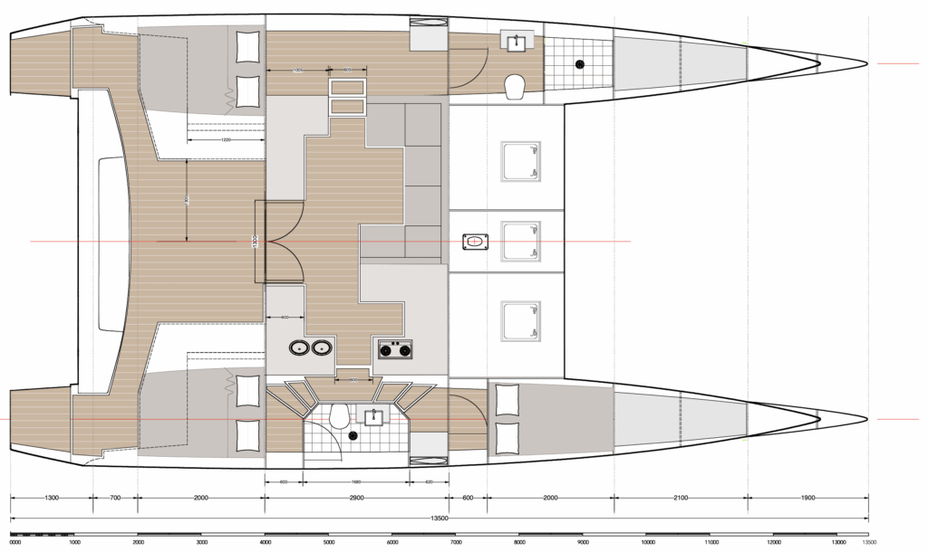 Grundriss der RAKU 44 von Grainger Design